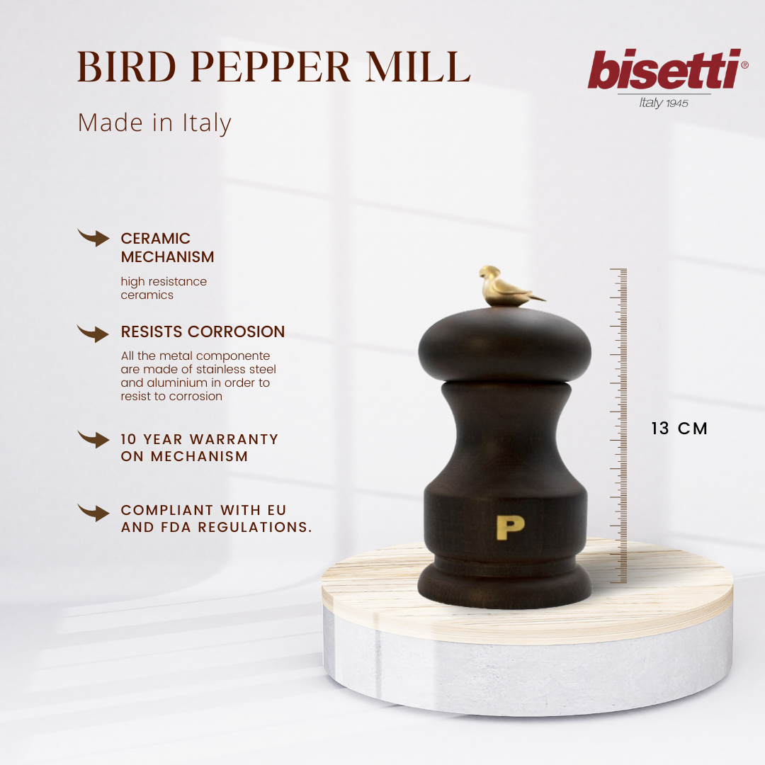 Millbird BIRD PEPPER MILL WALNUT FINISHING – ChefnThings